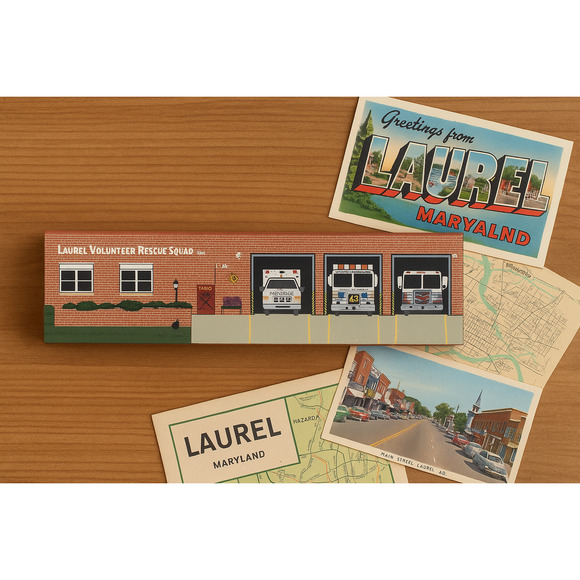 Cat’s Meow Village Laurel Volunteer Rescue Squad 2004 Shelf Sitter – Maryland - Picture 2 of 10